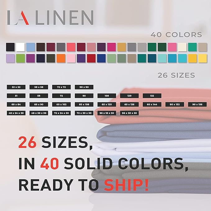 LA Linen Polyester Poplin Washable Square Tablecloth, Stain and Wrinkle Resistant Table Cover 72x72, Fabric Table Cloth for Dinning, Kitchen, Party, Holiday 72 by 72-Inch, Emerald Green