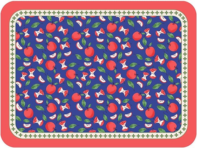Classic Artwork Modern PU Placemats Non Slip for Dining Table Wipeable Reusable Plastic Tableware Dishwaser Home Decor(Classic-2)