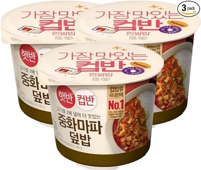 CJ Instant rice Hetbahn CupBan (3bowls, Chinese Mapo)