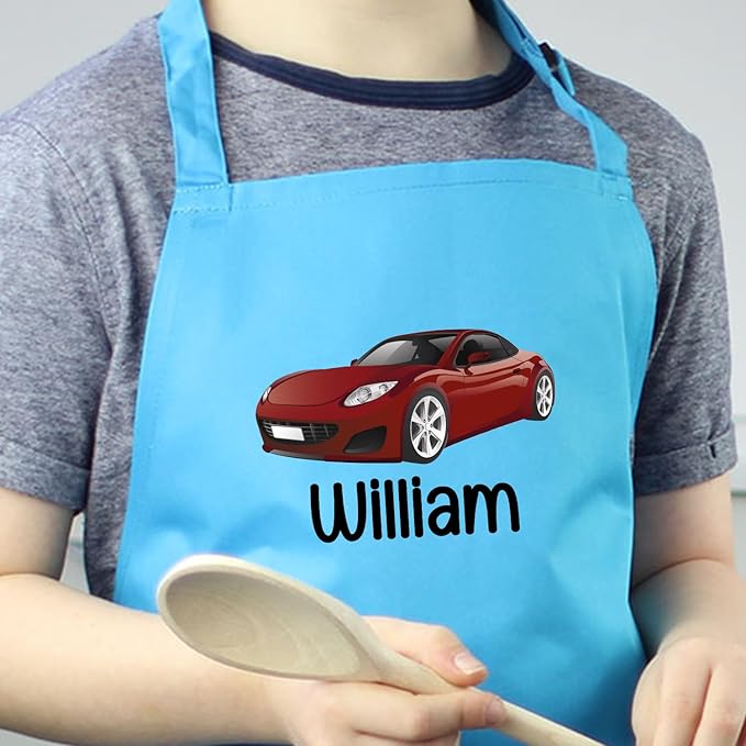 Custom Kids Apron, Personalized Kids Cooking Apron and Chef Hat Set, Kid Play, Painting Apron, Boys Cooking Apron, Little Girls Aprons, Chef Apron and Hat for Child, Different Design and Color Option