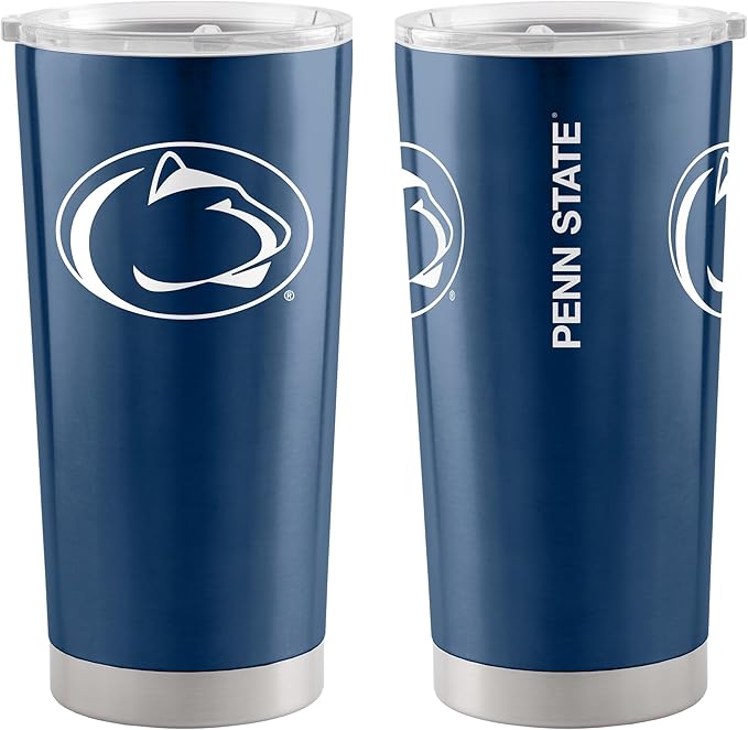 Logo Brands 20 oz Powder Coat Tumbler- Insulated Tumbler with Lid for Water, Iced Tea or Coffee, Smoothie and More