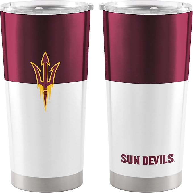 Logo Brands 20 oz Powder Coat Tumbler- Insulated Tumbler with Lid for Water, Iced Tea or Coffee, Smoothie and More