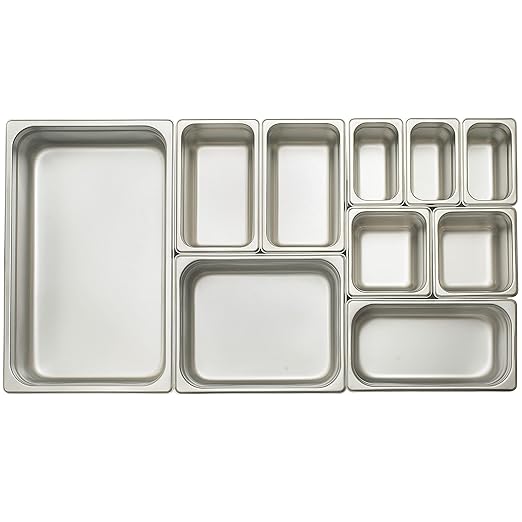 Winco Anti-Jamming Steam Pan, 1/6 by 4-Inch, Standard Weight