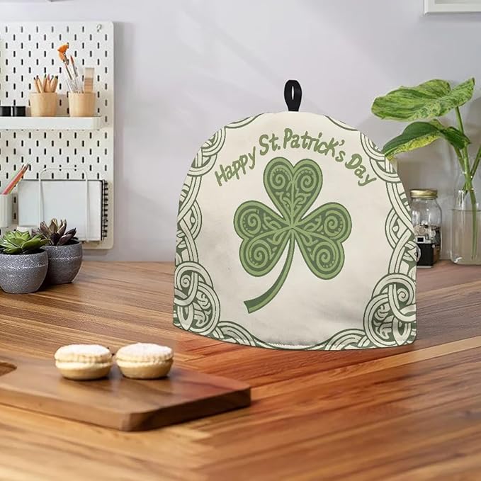 Lucky Shamrock Tea Cozy for Teapot Insulated Thick Tea Cozies Covers Dragonfly Teapot Insulation Cover Designed in England Breakfast Warmer