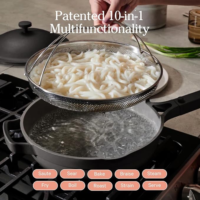 Our Place Always Pan Duo - Bundle | Multi-Functional Cookware Set Replaces 20 Pieces | Char