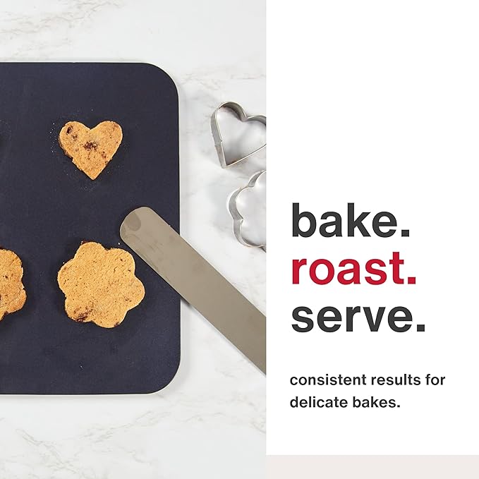 Zyliss E980192 Non-Stick Baking Sheet | Carbon Steel | Dark Blue | Baking Tin/Bakeware/Roasting | Dishwasher Safe | 5 Year Guarantee