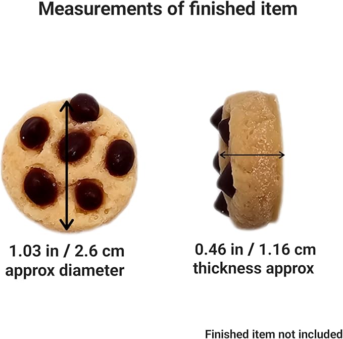 Natucraft Mini Chocolate Chips Cookie Shape Silicone Mold for Wax Melts, Resin, Clay & Soap Crafting – Multi-Cavity NS033