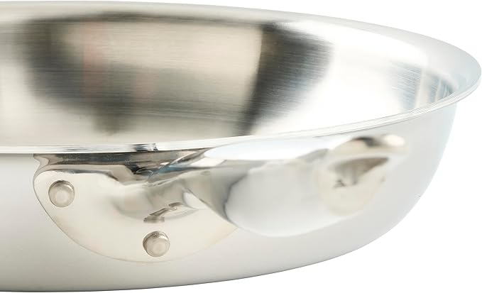 WINCO Tri-Ply Frying Pan, Silver