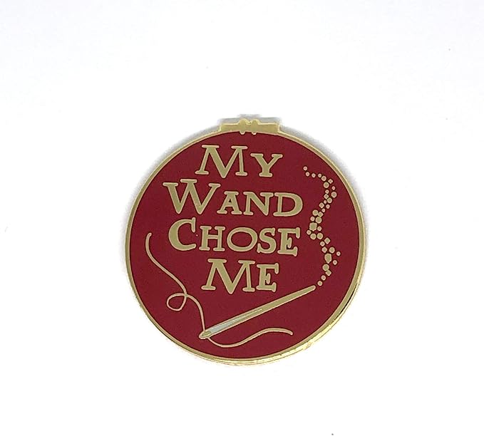 My Wand Choose Me (Red/Gold) Hard Enamel Needle Minder