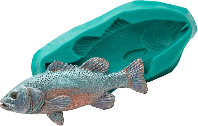 Fish Shaped Silicone Mold Food Safe Fondant Chocolate Candy Resin Polymer Clay Craft Soap