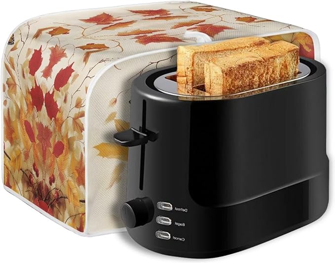 Doojoayie Cute Cat Toaster Cover 4 Slice Toaster Dust Cover Oven Dustproof & Washable for Kitchen Small Appliance,Kitchen Essentials Fall Decor Thanksgiving Theme