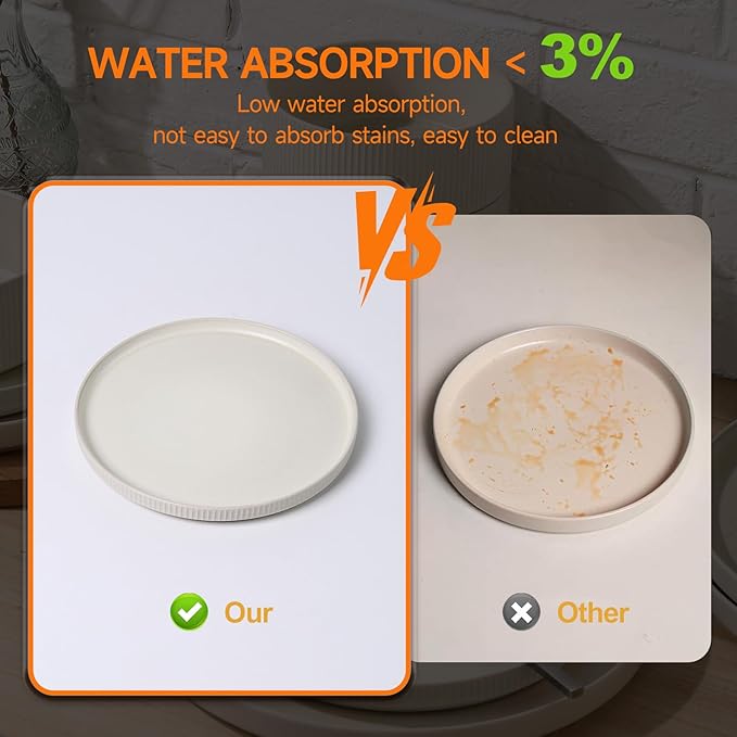 MONITO Ceramic Dinnerware Sets for 4, 12PCS Stoneware Plates and Bowls Sets, Reactive Glaze Dish Set, Chip and Scratch Resistant Double, Microwave and Dishwasher Safe, Matte White
