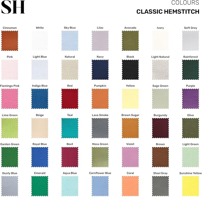 Solino Home Linen Sage Green Table Runner 120 Inches Long - 100% Pure Linen Hemstitch 14 x 120 Inch Table Runner for Dining, Spring, St Patricks Day, Easter - Classic Hemstitch