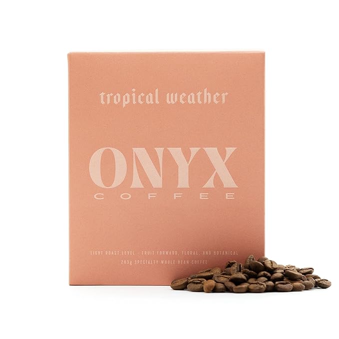 Onyx Coffee Lab Tropical Weather Whole Bean Espresso Coffee Blend – Medium to Light Roasted Coffee Beans Whole – Ethiopian Coffee Whole Bean Blend w/Notes of Berries, Plum, & Honey