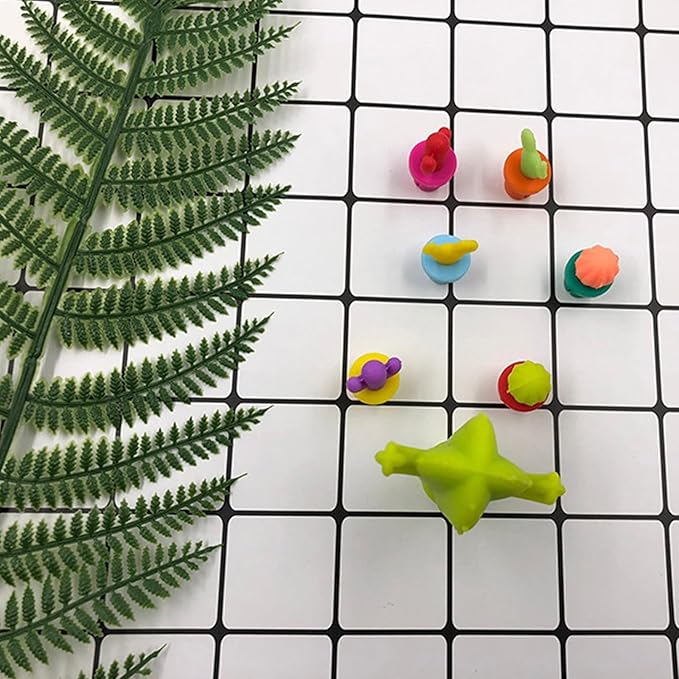 Cactus Shape Wine Glass Charms Set 14pcs Silicone Drink Charms for Glasses Non-Slip Wine Charms for Stem Glasses for Beach Gatherings & Summer Celebrations
