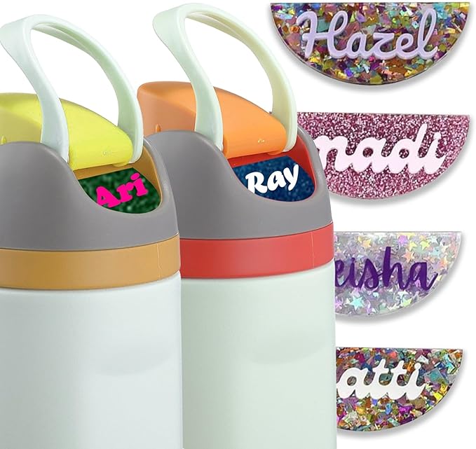 Personalized 3D Name Plate for Owala Water Bottle 24oz 32oz 40oz,Custom Name Tag for Owala Freesip Topper,Owala Accessories Make Ideal Gifts for Kids