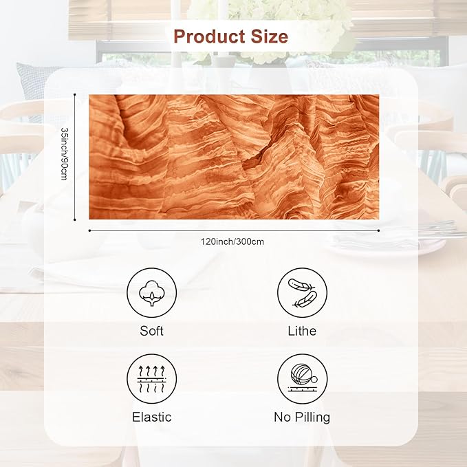 10 Pack Coral Cheesecloth Table Runner 35x120 Inch 10Ft Rustic Gauze Cheese Cloth Table Runner Sheer Cheesecloth Table Runners for Wedding Party Bridal Shower Decoration