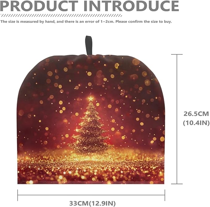 Christmas Tree Tea Cozy for Teapot Kitchen Accessory Tea Pot Cosy Insulated Thermal Kettle Cover Breakfast Warmer Washable for Home Kitchen Tabletop Decoration