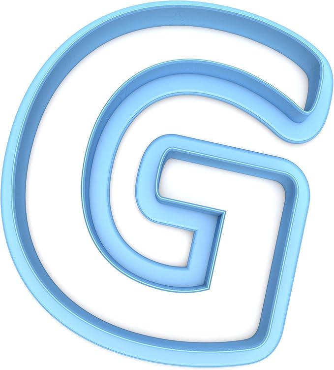 Inc Letter G Cookie Cutter - Dishwasher Safe (3.5")