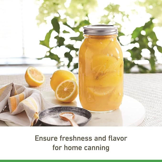 Ball Regular Mouth Quart (32 oz) Mason Jars with Lids and Bands