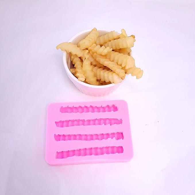 Crinkle cut French fries American classic | Soap | Candle | realistic wax melts mold | Soap | Candle | Mold for Wax | Mold for Resin