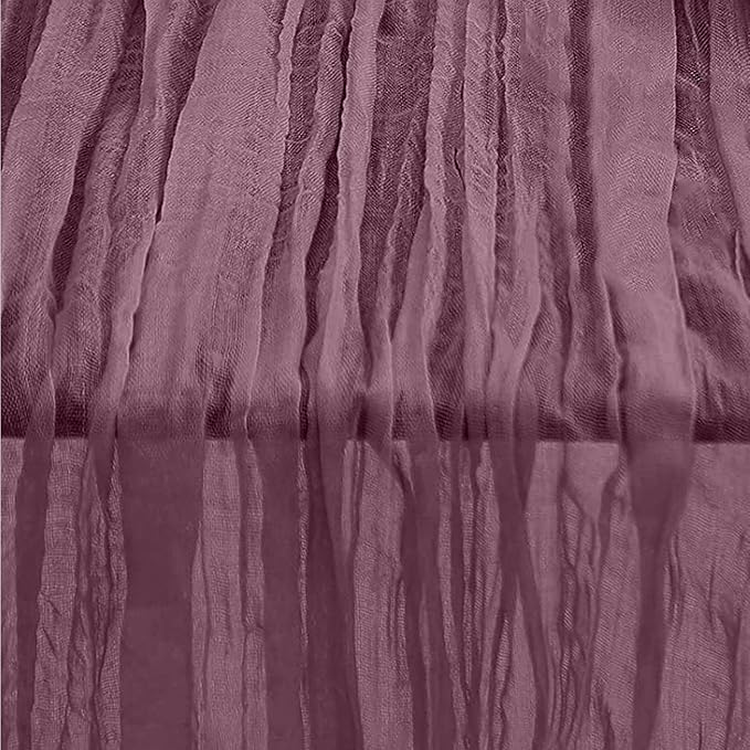 10 Pack Dusty Purple Cheesecloth Table Runner 35x120 Inch 10Ft Rustic Gauze Cheese Cloth Table Runner Sheer Cheesecloth Table Runners for Wedding Party Bridal Shower Decoration