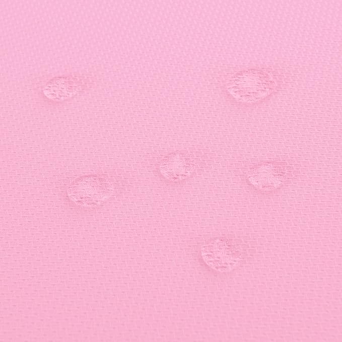 Hiasan 60 X 60 Inch Square Textured Tablecloth - Waterproof Spillproof Antiwrinkle Jacquard Table Cloth for Kitchen and Dining Dinner, Outdoor Picnic, Holiday and Parties, Pink