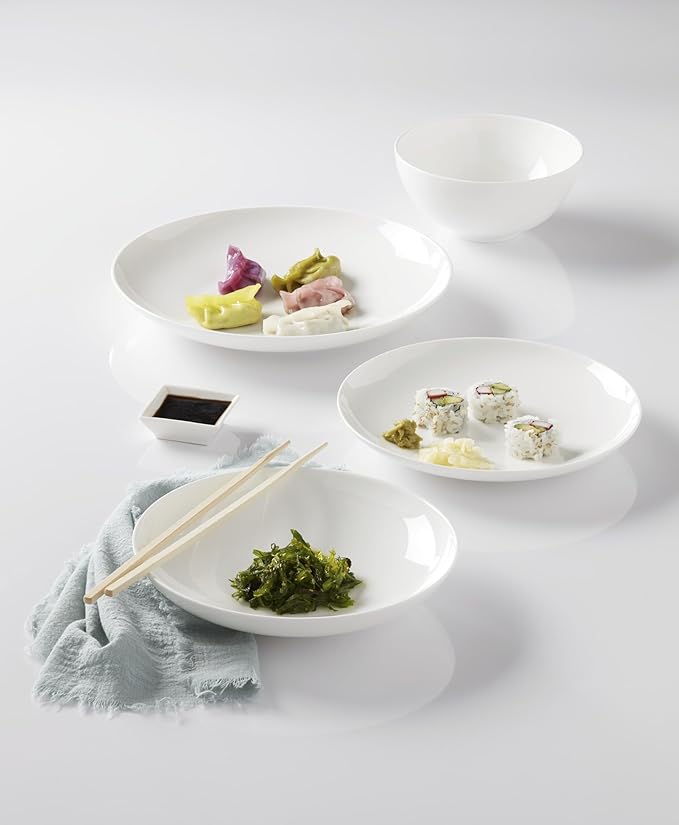 Lenox 899187 Studio 1414 Coupe 18-Piece Dinnerware Set, Service For 6