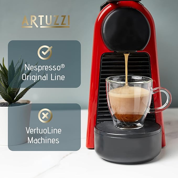 Artuzzi I Compatible Coffee Pods for Nespresso Original Machines I Venezia Lungo Coffee Capsules I Aluminum & Recyclable I Fine Italian Dark Roast Espresso Pods