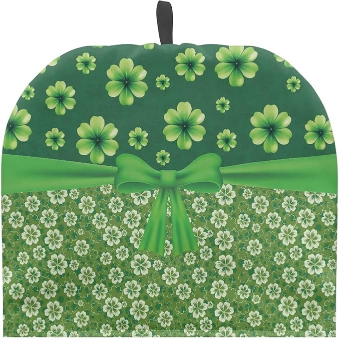 Shamrock Tea Cosy for Teapot Irish Holiday Decoration Tea Cosy for Teapot Thick Home Decorative Kettle Kitchen Dust Cover for St. Patrick's Day