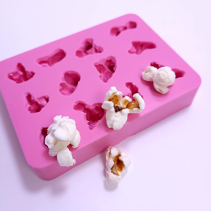 Popcorn Silicone Mold 12 cavities Wax Resin Soap Realistic Popcorn fake food Flexible mold NC043