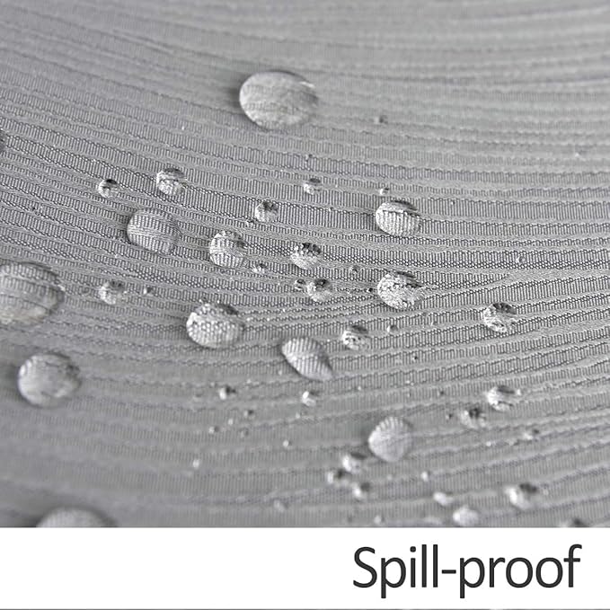 maxmill Jacquard Table Cloth Swirl Pattern Spillproof Wrinkle Resistant Heavy Weight Soft Tablecloth for Kitchen Dinning Tabletop Decoration Outdoor Picnic Rectangle 52 x 70 Inch Light Grey
