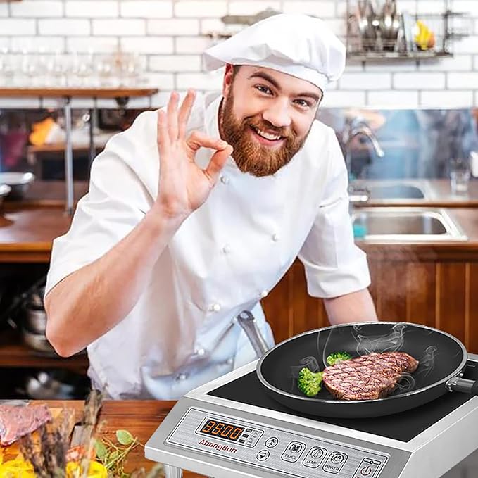 Commercial Induction Cooktop Lower Power Even Heating Hot Plate 3500W /220V Single-phase Abangdun
