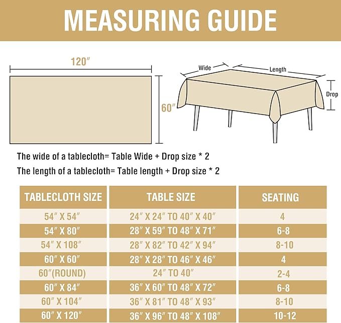 H.VERSAILTEX Linen Table Cloths Rectangle 60 x 120 Inch Premium Tablecloth Spill-Proof Waterproof Table Cover for Dining Buffet Feature Extra Soft and Thick Fabric Wrinkle Free, Sage