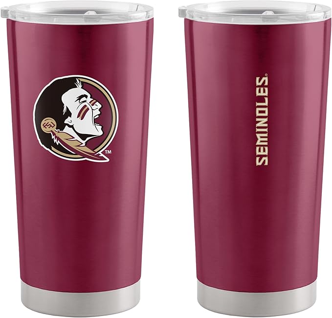 Logo Brands 20 oz Powder Coat Tumbler- Insulated Tumbler with Lid for Water, Iced Tea or Coffee, Smoothie and More