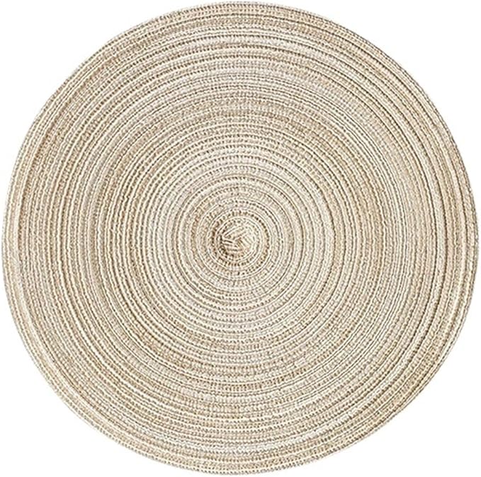 Table Mats Coasters Pad Round Stand for Mugs Anti Slip Drink Insulated Placemats Kitchen Furniture Doily(Coffee 36cm)