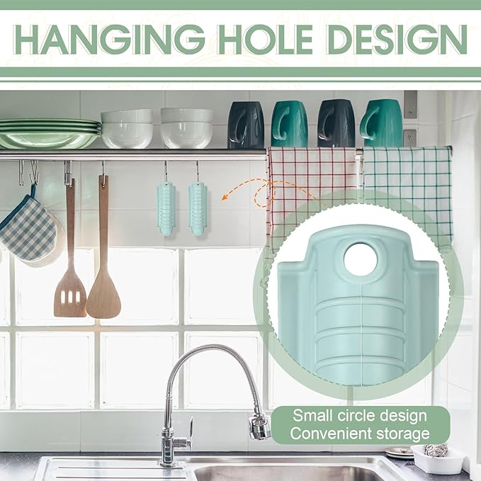 Patelai 4 Pcs Silicone Assist Hot Pan Handle Holder Pot Handle Covers for Cast Iron Skillets Holder Sleeve Nonslip Heat Resistant Pan Cover for Enameled Griddles Casserole Frying Cookware(Mint Green)