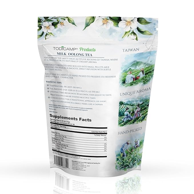 Milk Oolong Tea Loose Leaf – Premium Chinese Oolong Tea 1 lb | Double Milky Aroma & Smooth Taste | Bulk Loose Leaf Tea Tin | Afternoon & Asian Tea