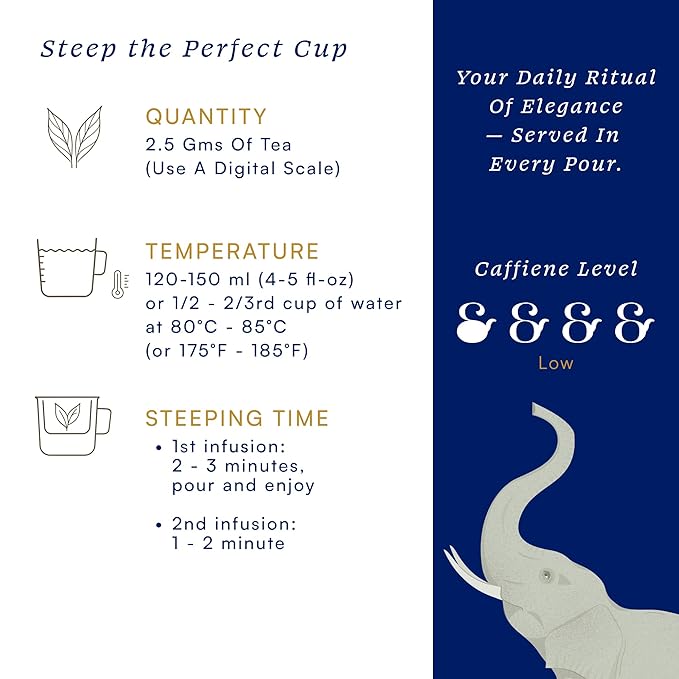 Herbs & Kettles Lavish Blue Tea | Butterfly Pea Flower Tea with Darjeeling Green Tea, Lemongrass, Ginger & Mint | Color-Changing Herbal Loose Leaf | Antioxidant Rich, Stress Relief & Skin Glow | Premium Tea Gift