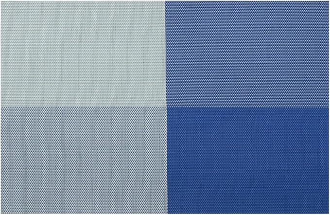 Table Placemats Set of 1/4/6 PVC Heat- Place Mat Washable Kitchen Table Mats Suitable for Dining Table Kitchen(KP Blue,30X45CM_4PCS)