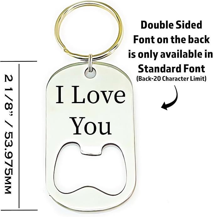 Personalized Anniversary Husband Gift Drive Safe Bottle Opener Keychain Gift Idea For Him Bottle Opener Husband I Need You Here With Me LOVE-BOTTLE