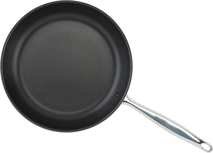 WINCO Tri-Ply Frying Pan, 12-dia, Silver
