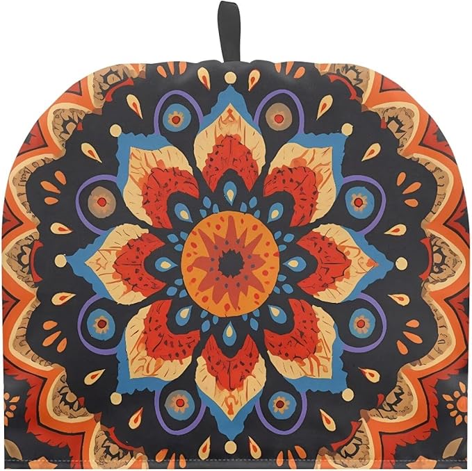 Retro Mandala Tea Cozy for Teapot Insulated Scratch Proof Cup Cozy Breakfast Warmer ReusableTeapot Insulation Cover for Party