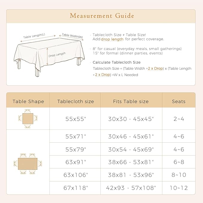 French Linen Tablecloth Rectangular, Vintage Block Print Table Cloth, Waterproof Table Cover for Picnic Dining Party Wedding, Marigold Orange, 63x91''