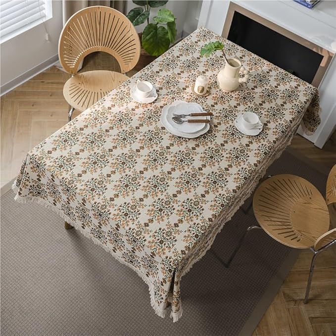 Rectangular Tablecloth Bohemian Thick Tablecloth Tablecloth for Living Room(140 * 200cm)