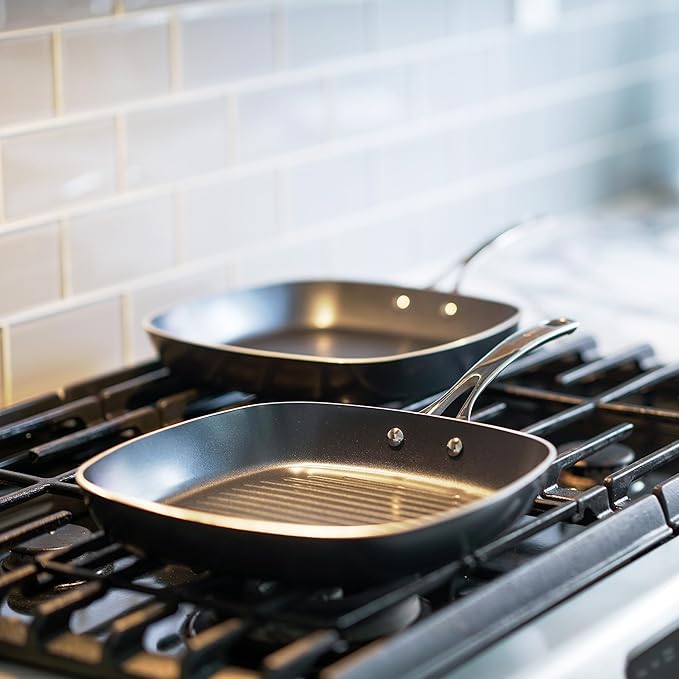 10" Ceramic PFAS-Free Non-Stick Grill Pan