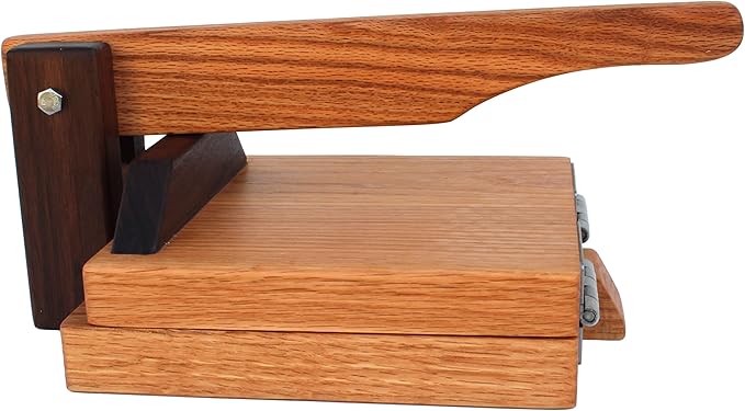 8 Inch Red Oak Tortilla Press – Handmade Hardwood Tortilla Maker by Central Coast Woodworks