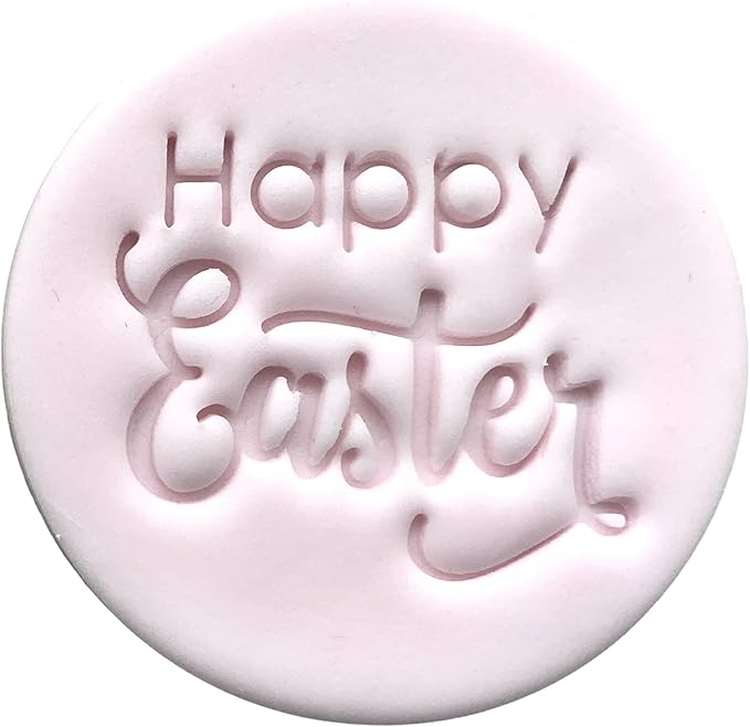 Happy Easter Day Fondant Embosser or Cookie Stamp Icing Frosting Biscuit Stamp