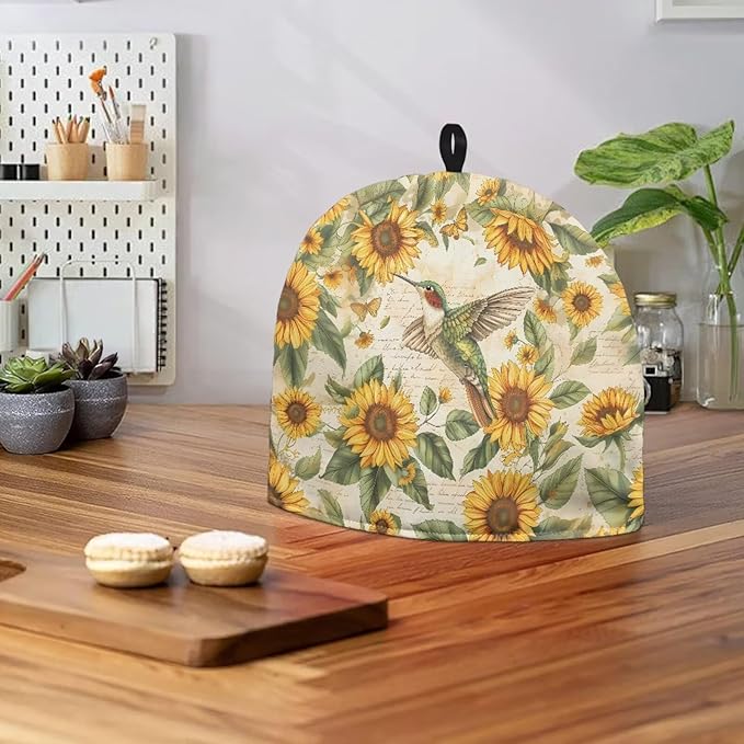 ZUXONGSYAmerican FlagTea Cozy for Teapot Soft Tea Insulated Cosy for Kitchen Accessory Dust Proof Teapot Dust Protector for 4th of July,Home Decor