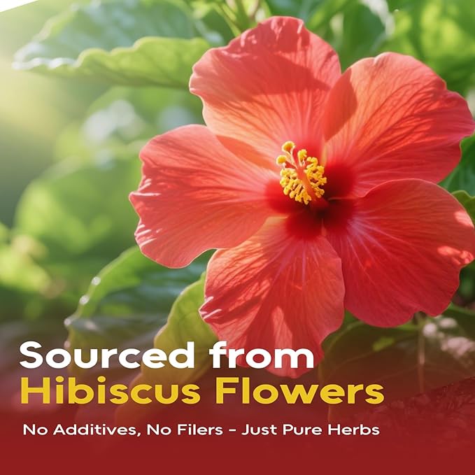 FullChea - Hibiscus Tea Bags, 1.5g*120 Counts - Te De Flor de Jamaica, Hibiscus Flowers Tea for Daily Wellness - Non-GMO - Caffeine-free - Rich in Antioxidants & Support Digestion
